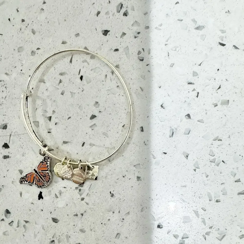 Alex & Ani Monarch Silver Bangle